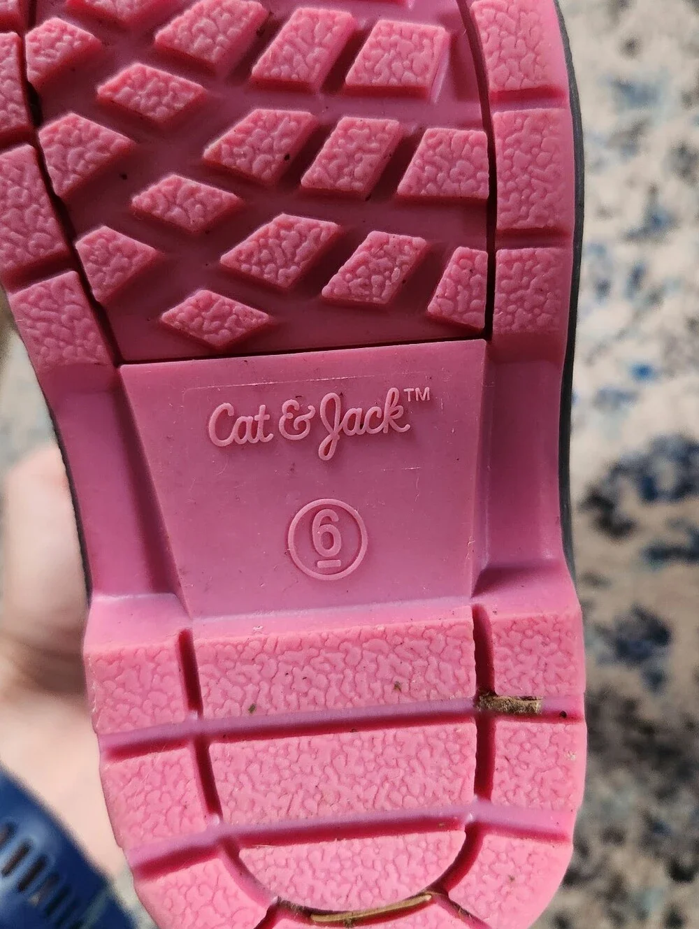 Cat & Jack Pink and Gray Kids Winter Boots